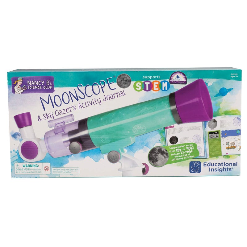 Educational Insights Nancy B's Science Club MoonScope Kids Telescope, STEM Toy, Gift for Boys & Girls, Ages 8+ - Image 5